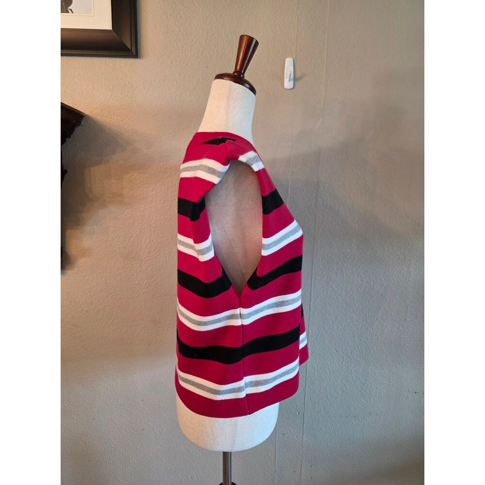 NWT Maeve Anthropologie Noah Muscle Sweater Tank Top Boxy SZ Medium Striped - Picture 3 of 7